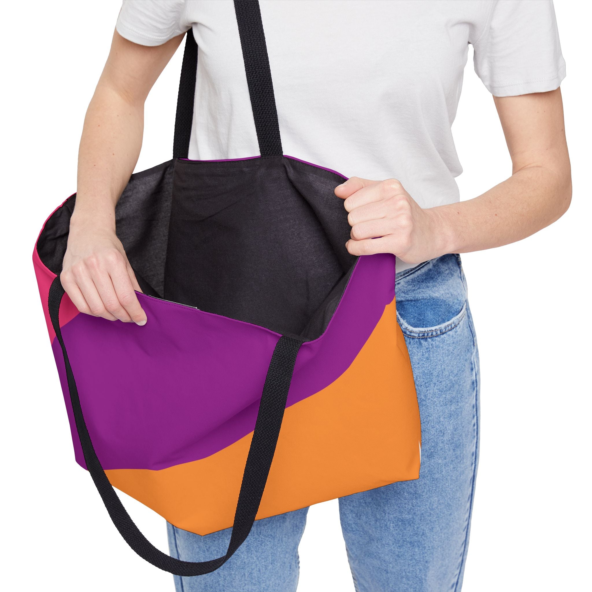 Colorblock Tote Bag