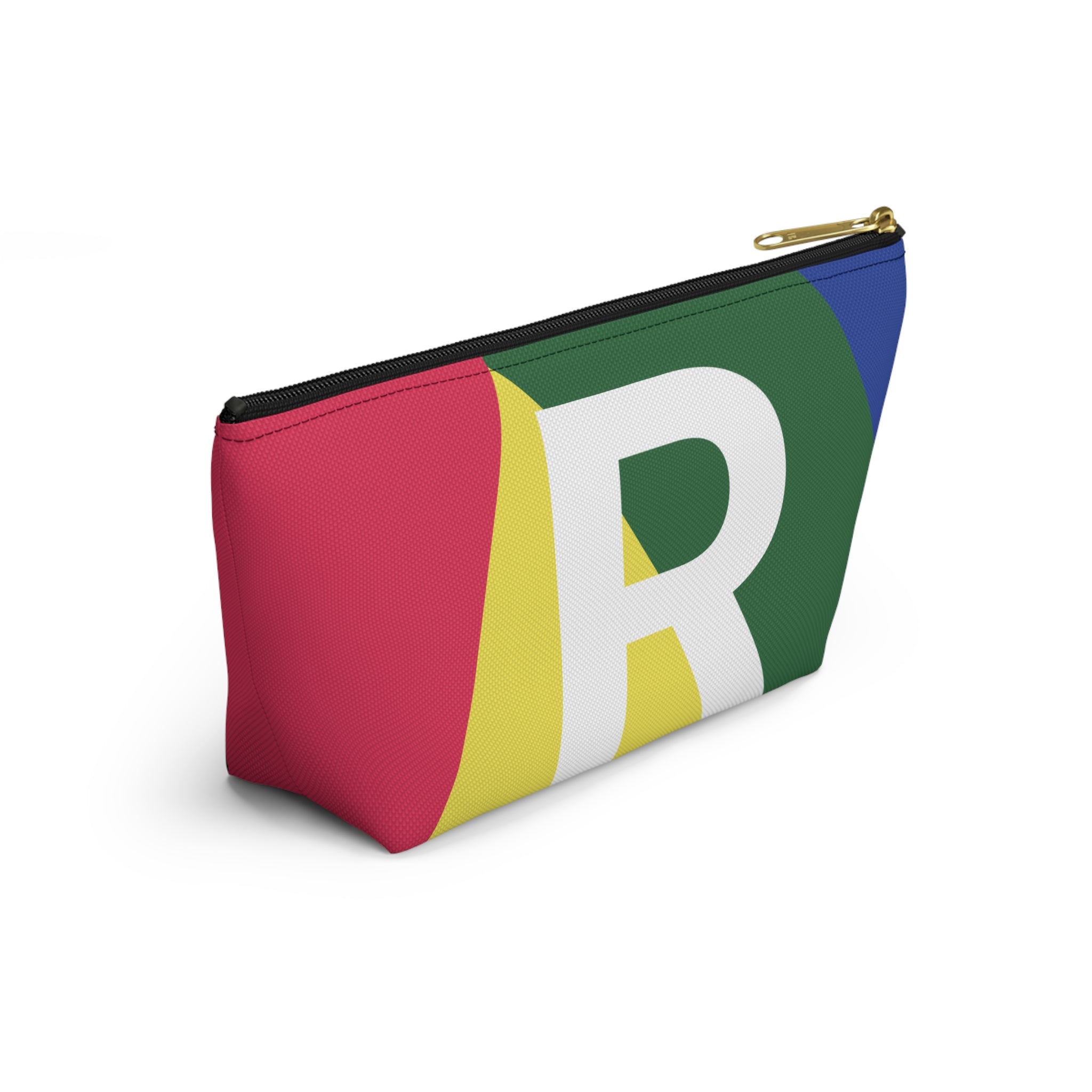 Colorblock Accessory Pouch — Monogram R T-Bottom Cosmetic Bag