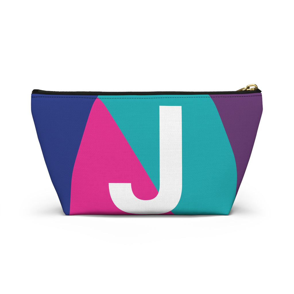 Colorblock Accessory Pouch — Monogram J T-Bottom Cosmetic Bag