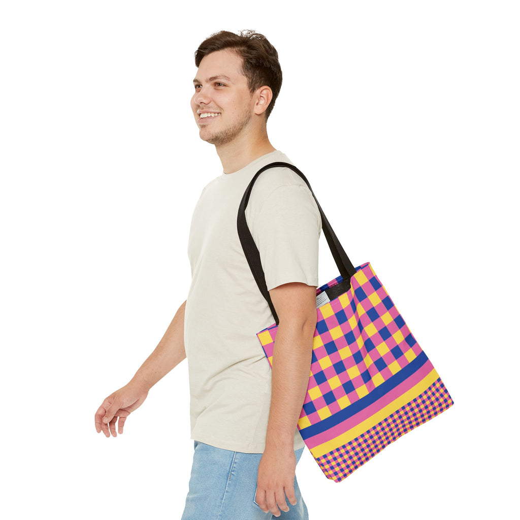 Colorblock Tote Bag