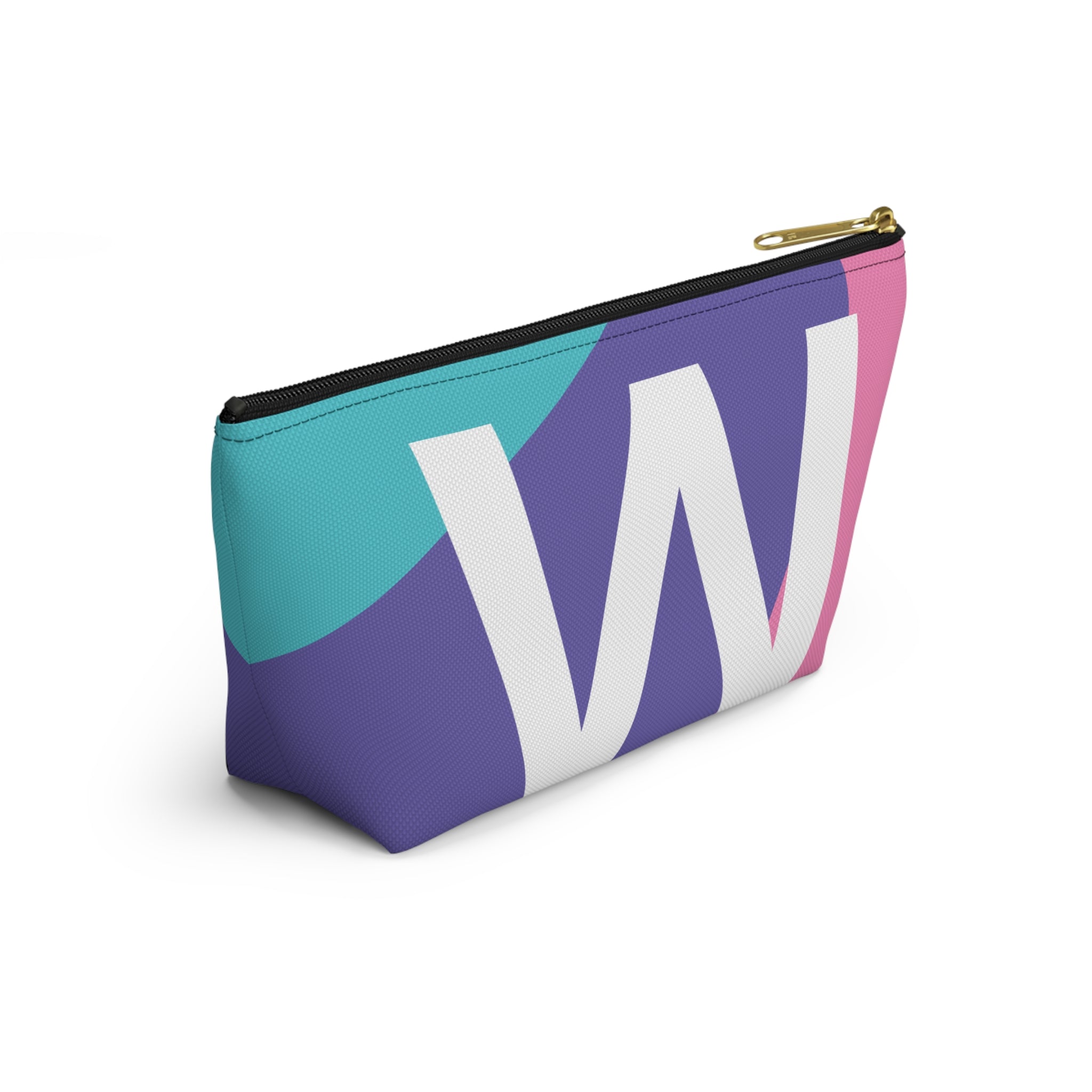 Colorblock Accessory Pouch — Monogram W T-Bottom Cosmetic Bag
