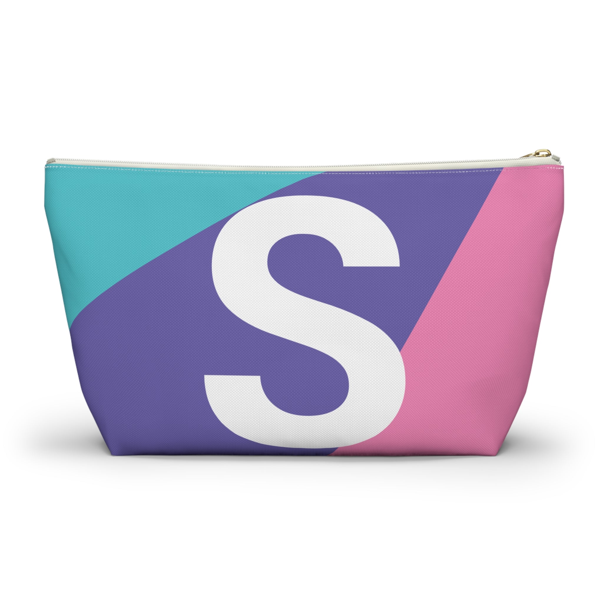 Colorblock Accessory Pouch — Monogram S T-Bottom Cosmetic Bag