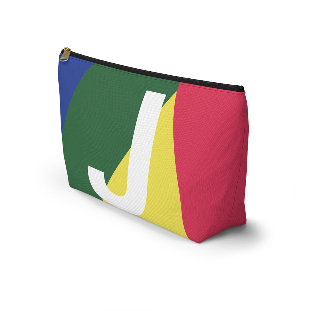 Colorblock Accessory Pouch — Monogram J T-Bottom Cosmetic Bag