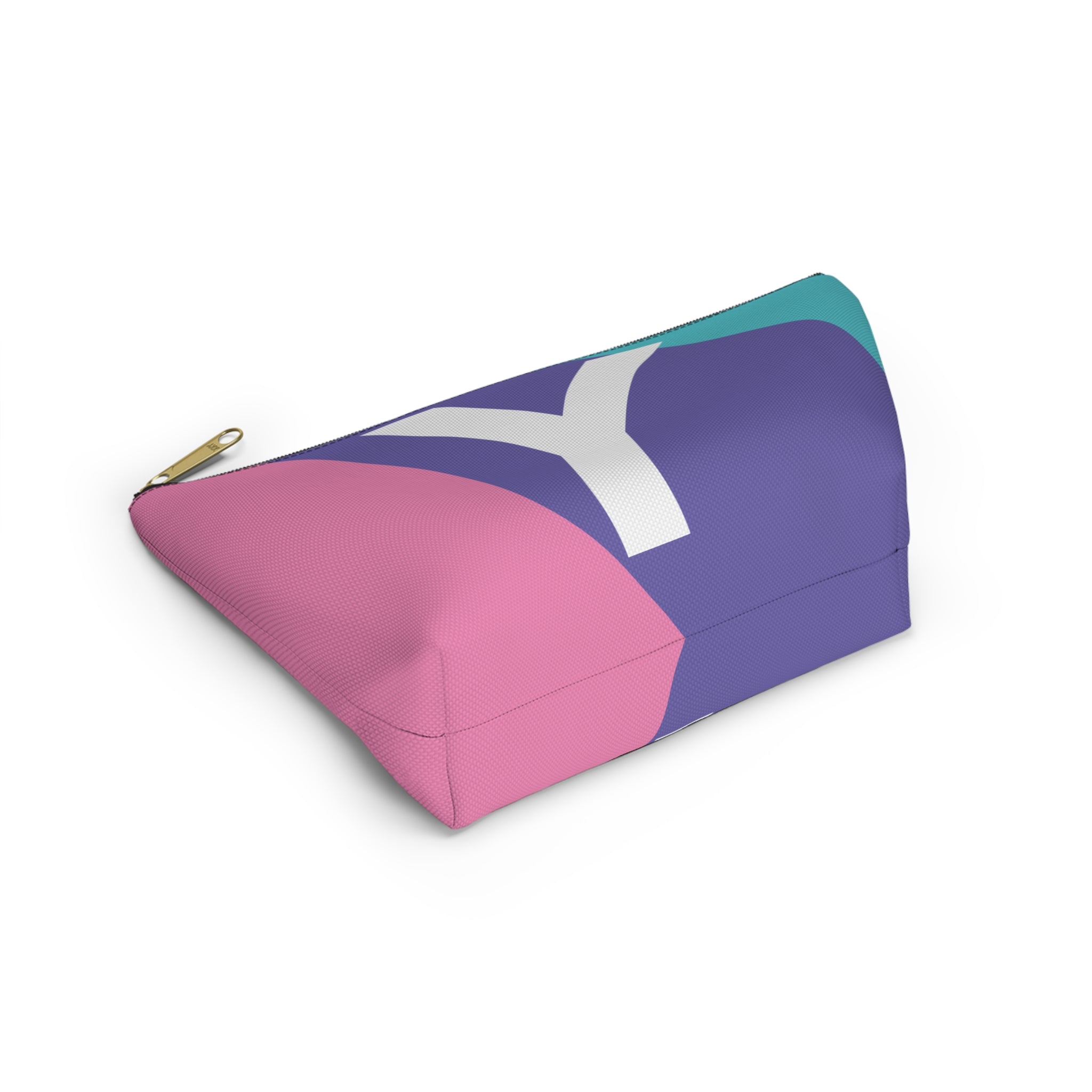 Colorblock Accessory Pouch — Monogram Y T-Bottom Cosmetic Bag