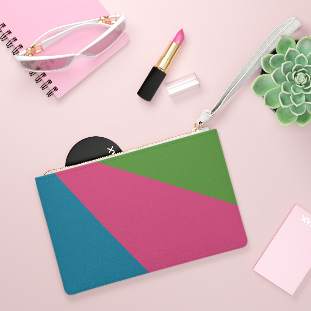 Retro Colorblock Clutch Bag | 80s & 90s Inspired