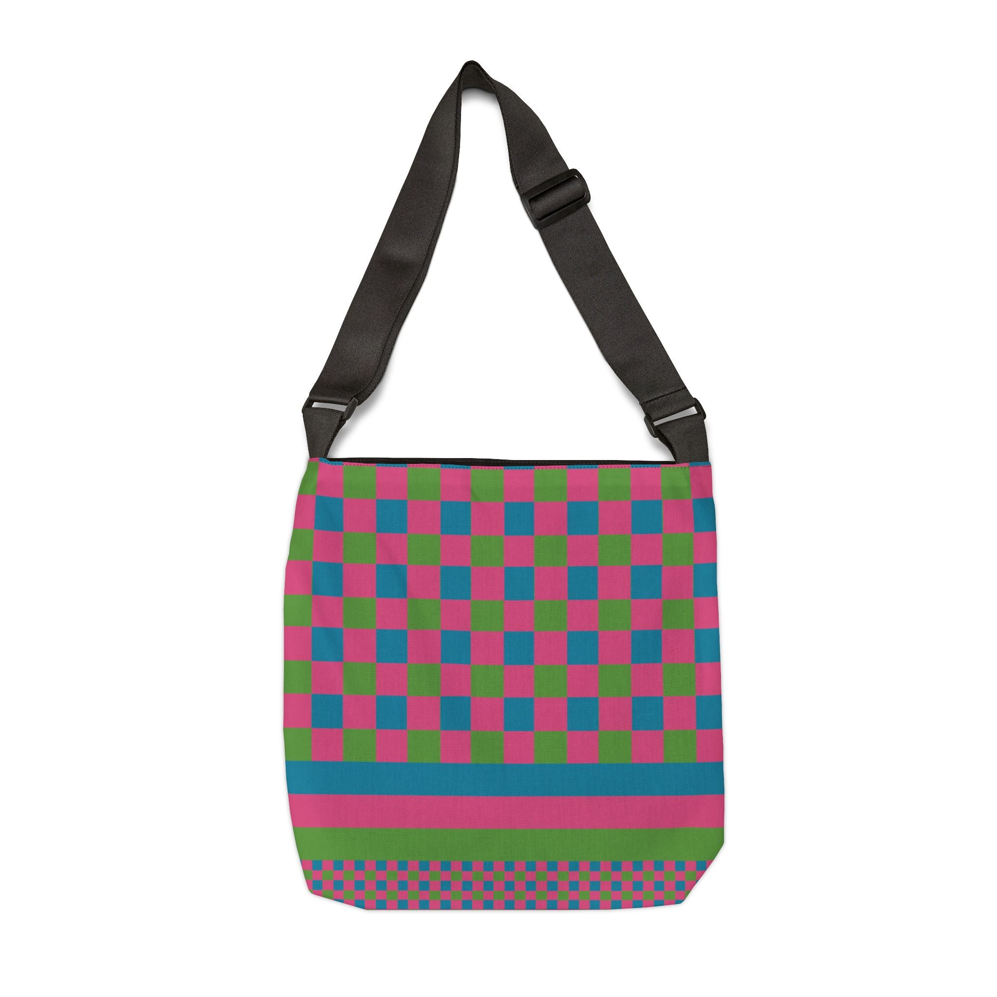 Colorblock Geometric Tote Bag