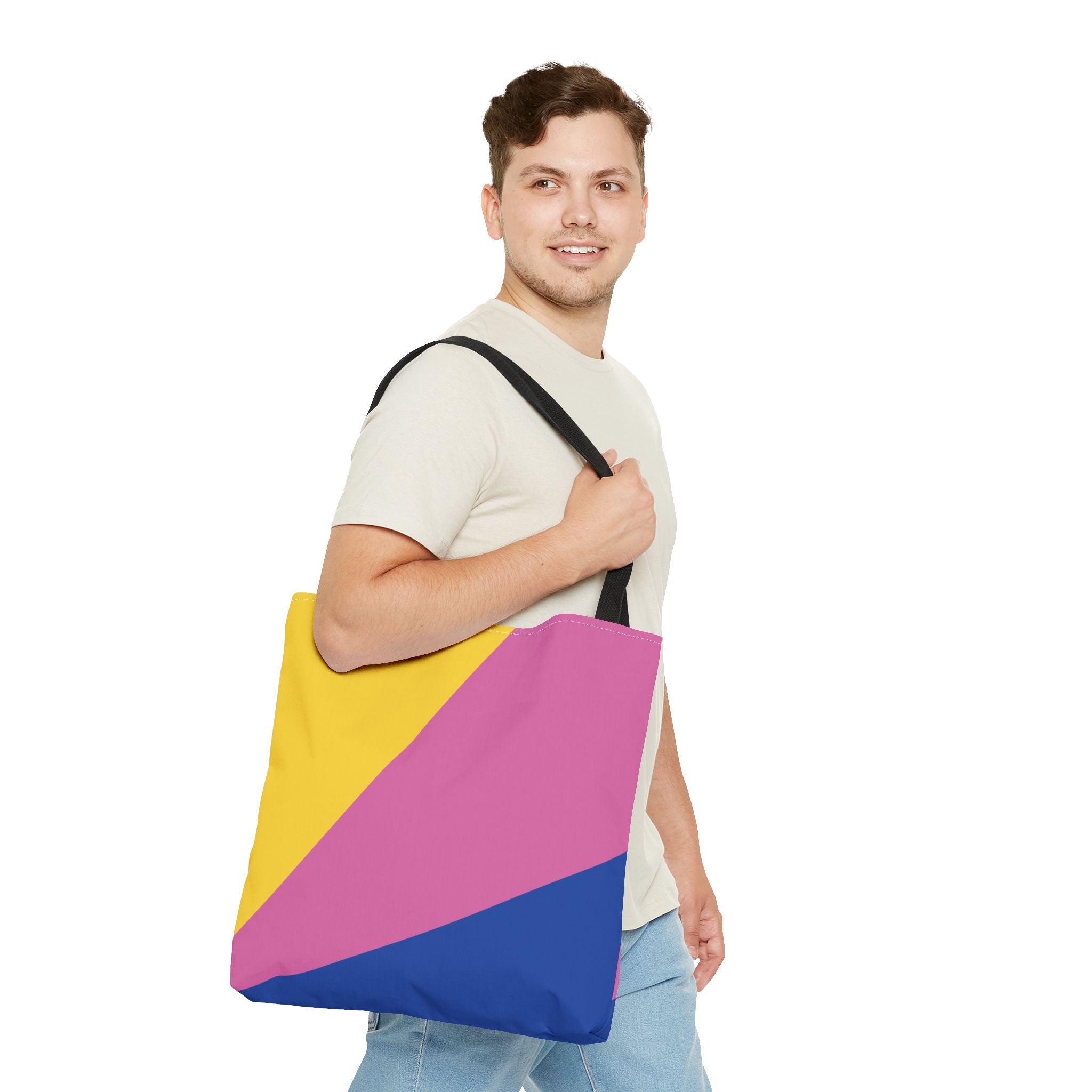 Colorblock Tote Bag