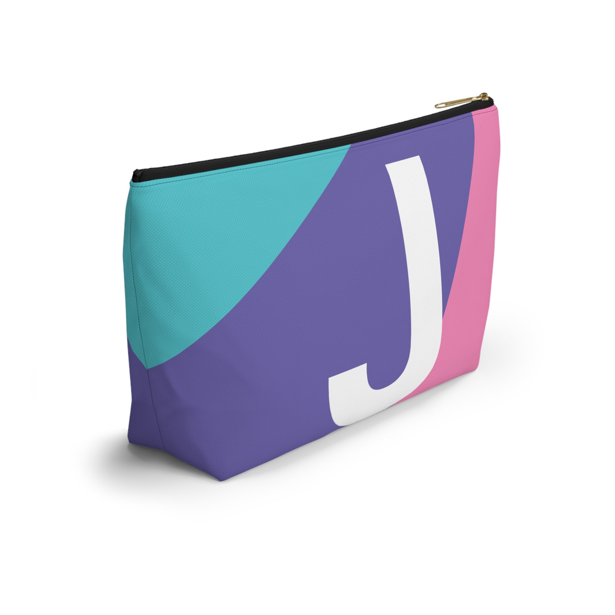 Colorblock Accessory Pouch — Monogram J T-Bottom Cosmetic Bag