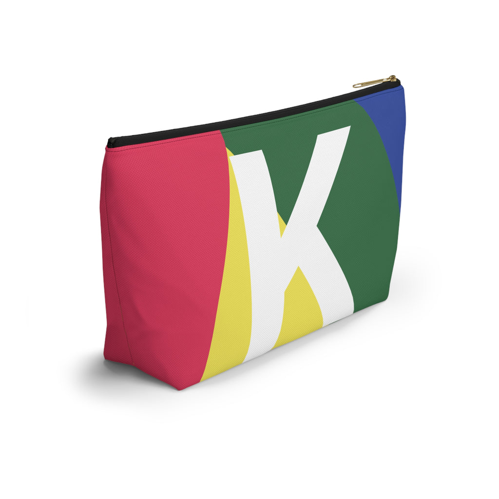 Colorblock Accessory Pouch — Monogram K T-Bottom Cosmetic Bag