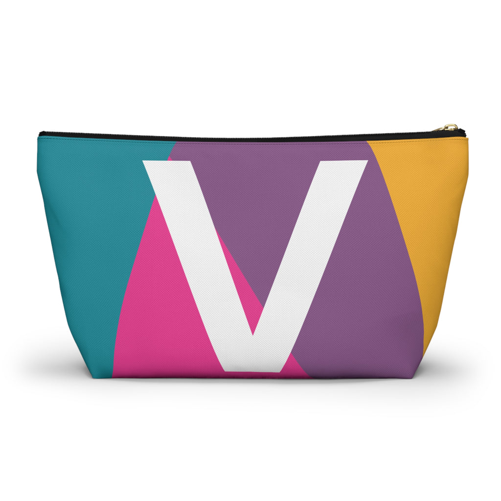 Colorblock Accessory Pouch — Monogram V T-Bottom Cosmetic Bag