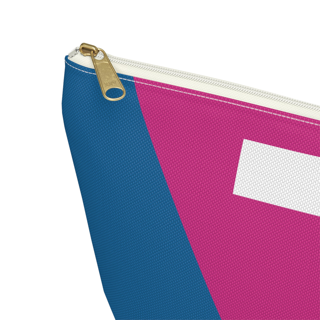 Initials Colorblock Accessory Pouch — Monogram T T-Bottom Cosmetic Bag