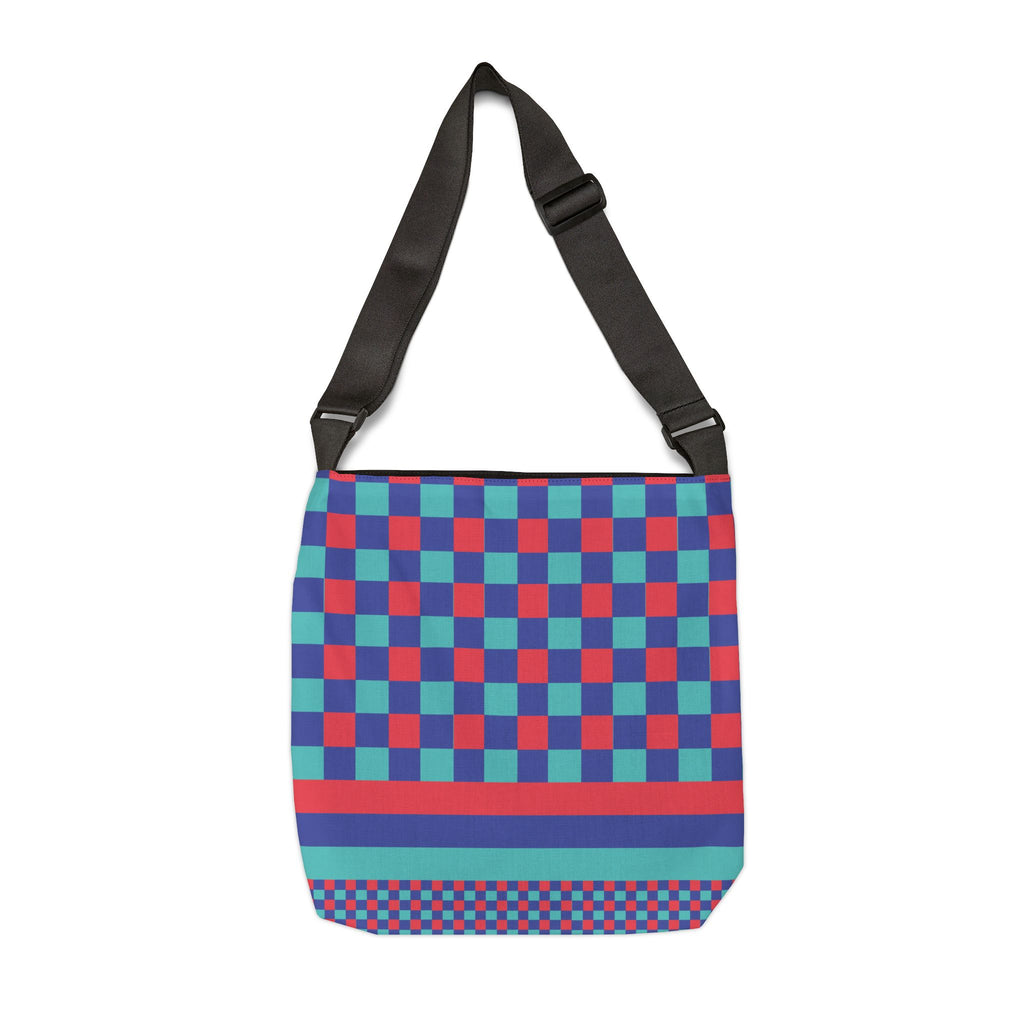 Colorblock Geometric Tote Bag