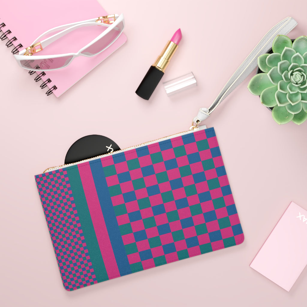 Colorblock Clutch Bag