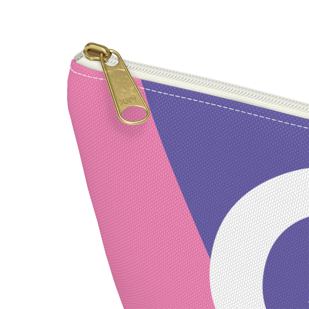 Colorblock Accessory Pouch — Monogram Q T-Bottom Cosmetic Bag