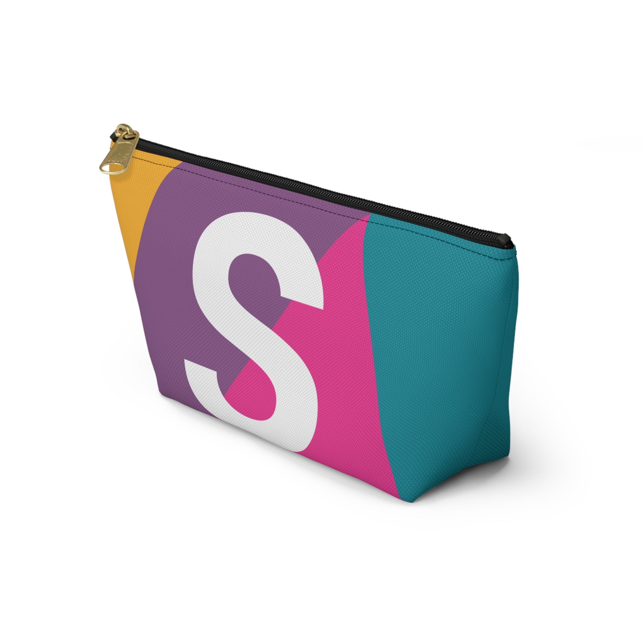 Colorblock Accessory Pouch — Monogram S T-Bottom Cosmetic Bag