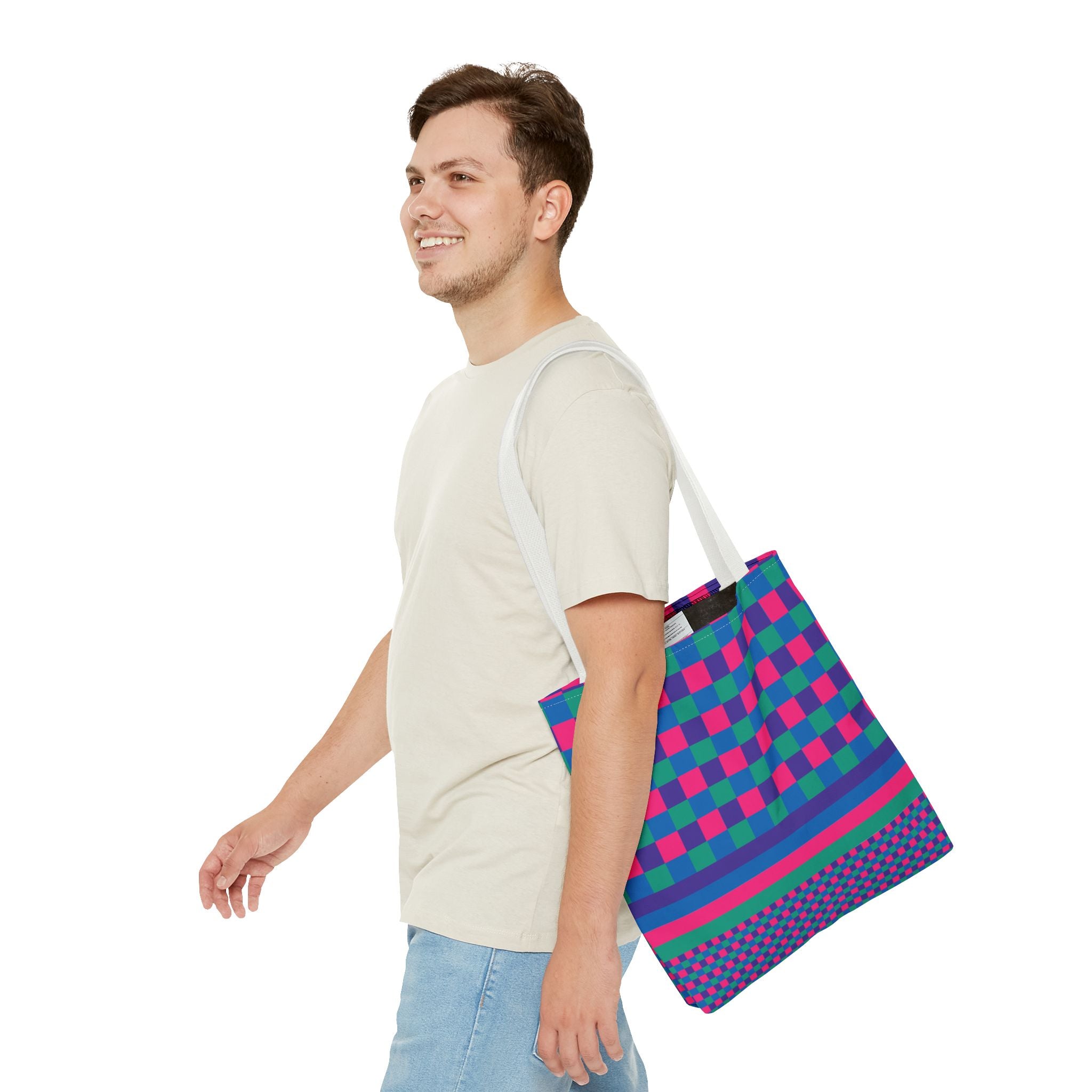 Colorblock Tote Bag