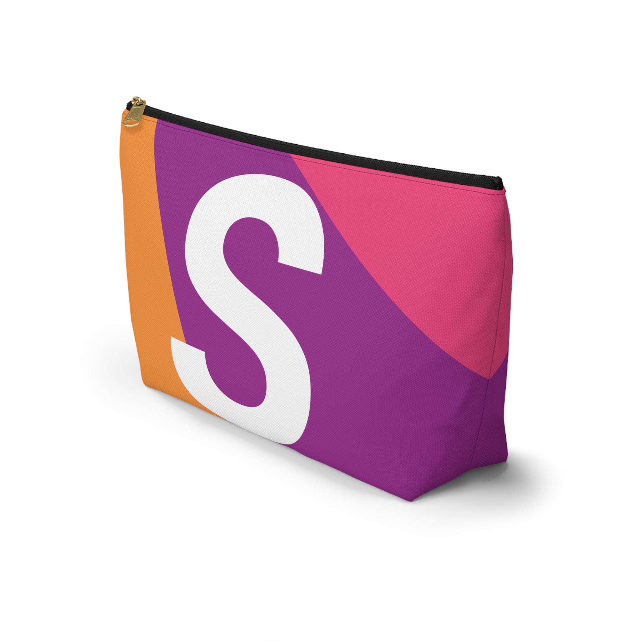 Colorblock Accessory Pouch — Monogram S T-Bottom Cosmetic Bag