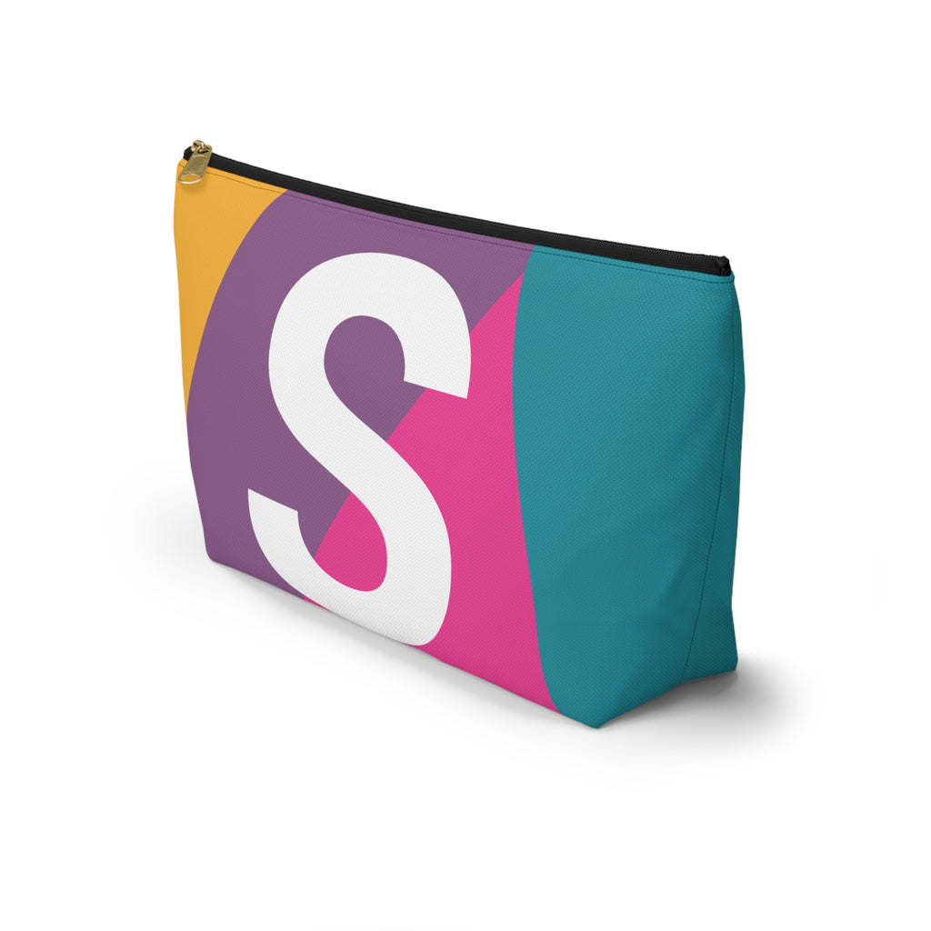 Colorblock Accessory Pouch — Monogram S T-Bottom Cosmetic Bag