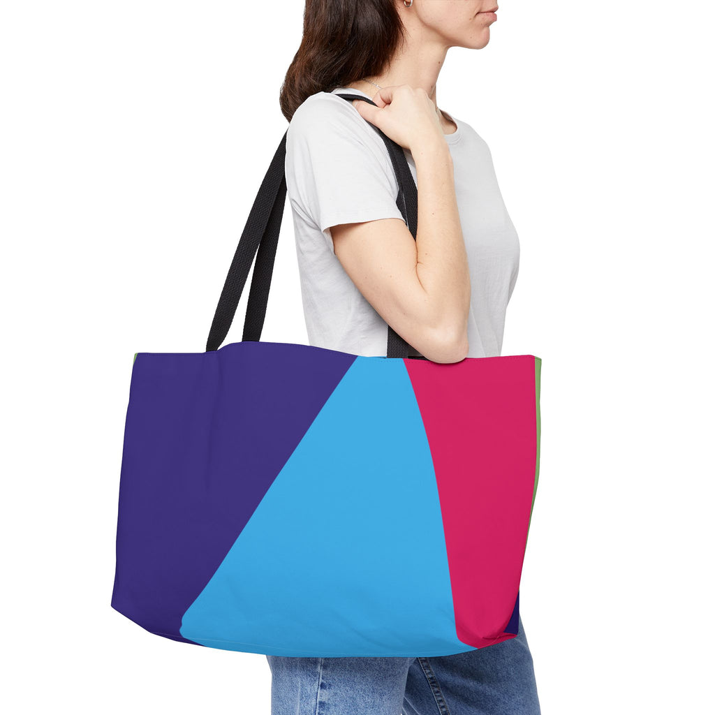 Colorblock Tote Bag