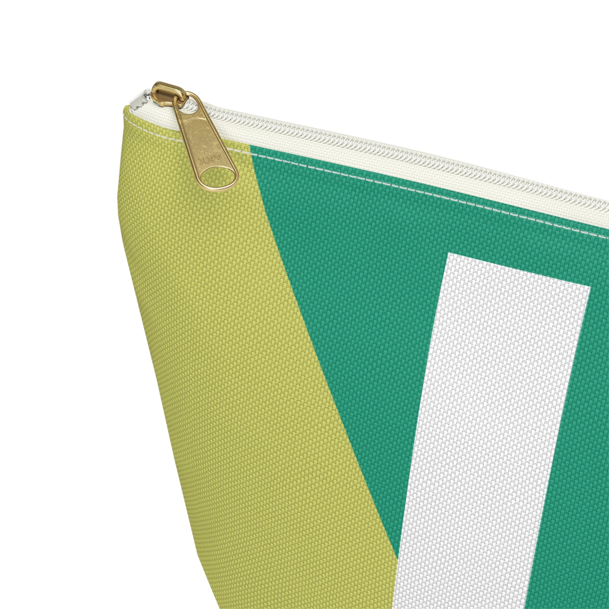Initials Colorblock Accessory Pouch — Monogram U T-Bottom Cosmetic Bag