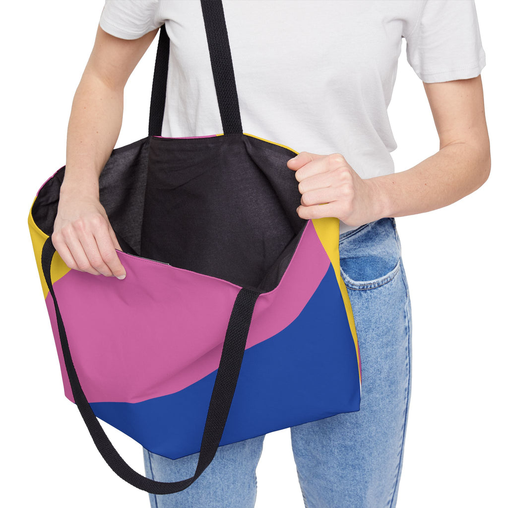 Colorblock Tote Bag