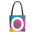 Monogram 'O' Colorblock Tote Bag — Personalized Initial O Shoulder Tote