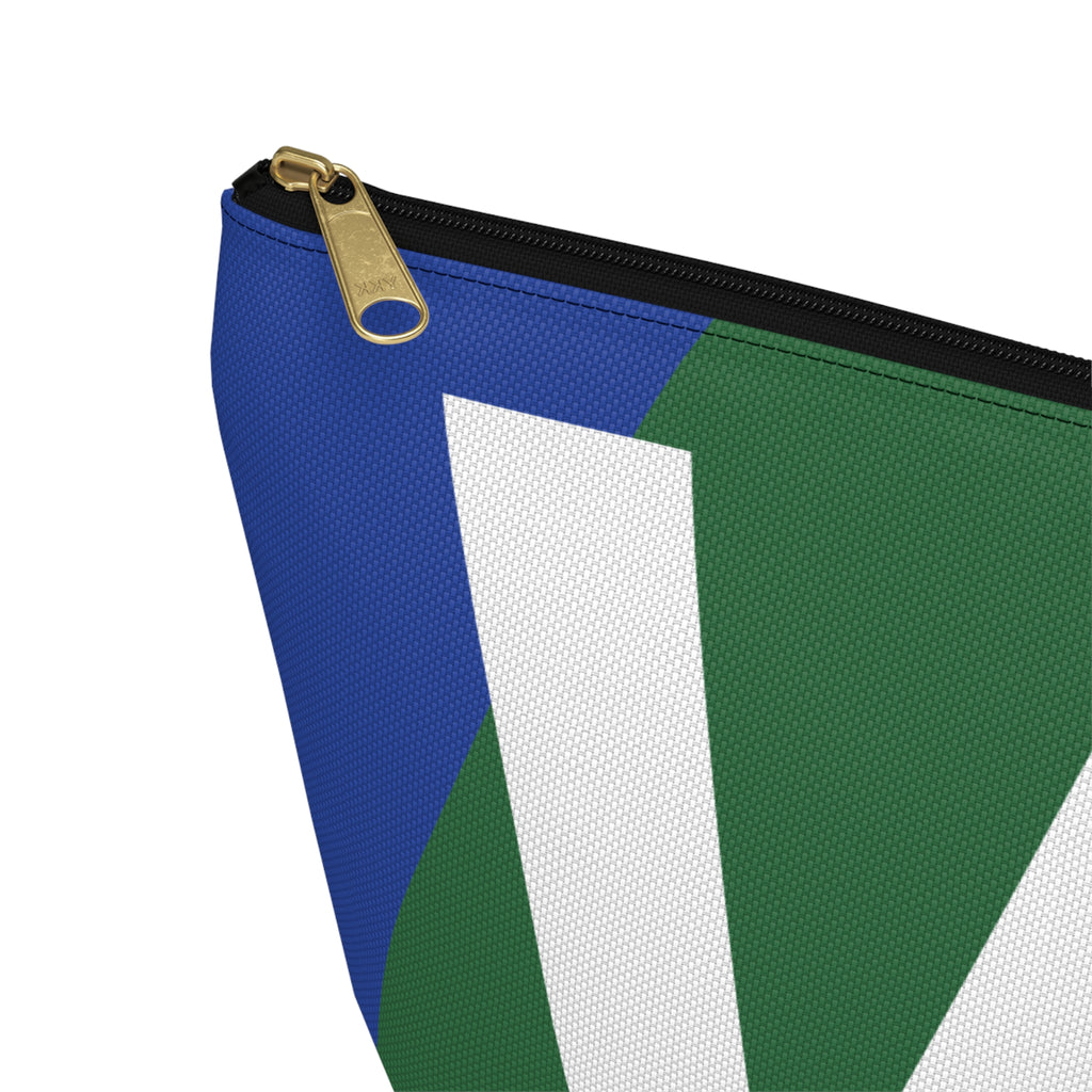 Colorblock Accessory Pouch — Monogram W T-Bottom Cosmetic Bag