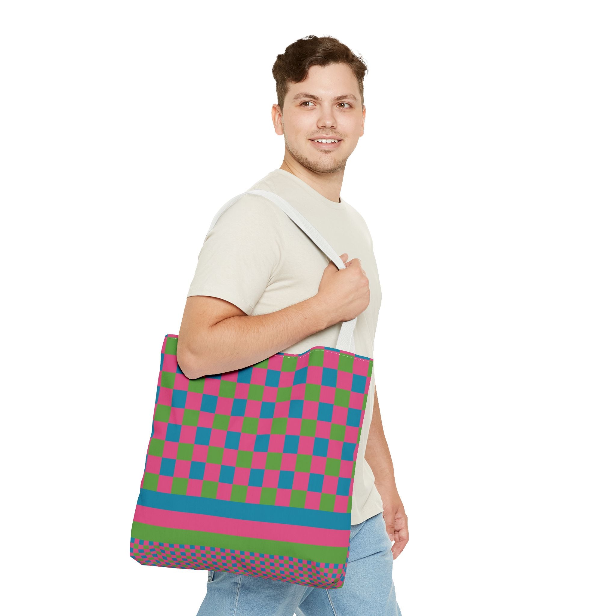 Colorblock Tote Bag