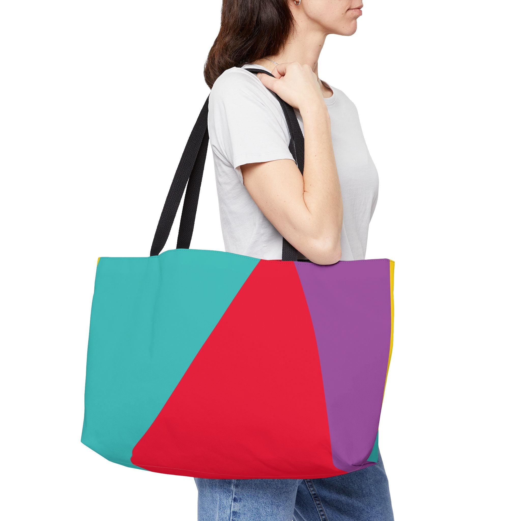 Colorblock Tote Bag