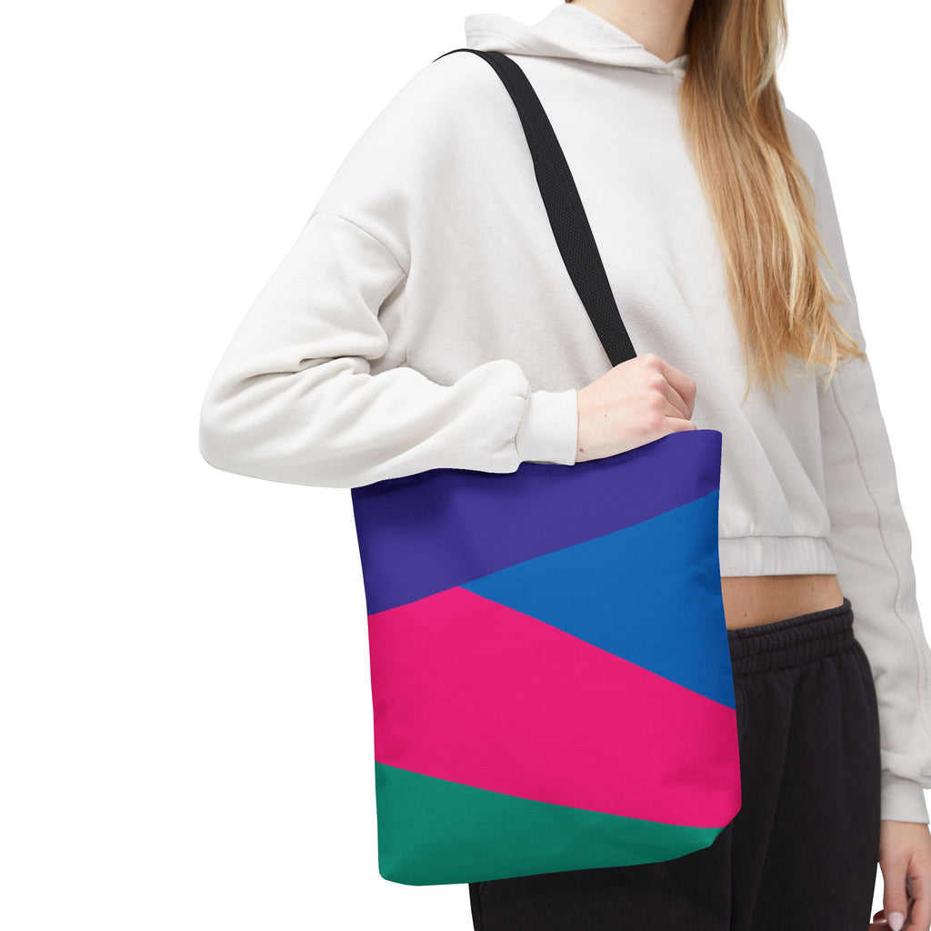 Colorblock Tote Bag