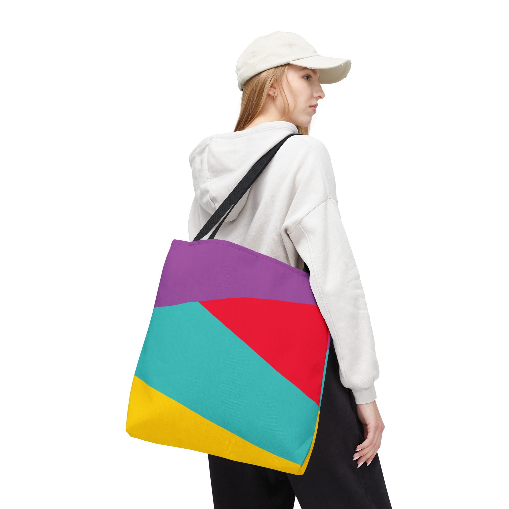 Colorblock Tote Bag