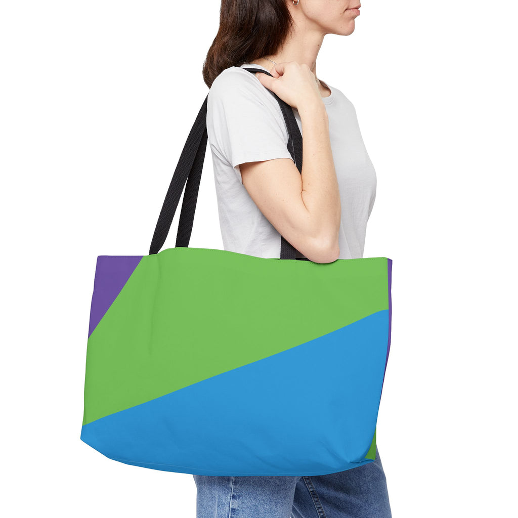 Colorblock Tote Bag