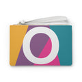 Monogram 'O' Colorblock Clutch Bag — Bold Geometric Wristlet for Everyday & Gifts