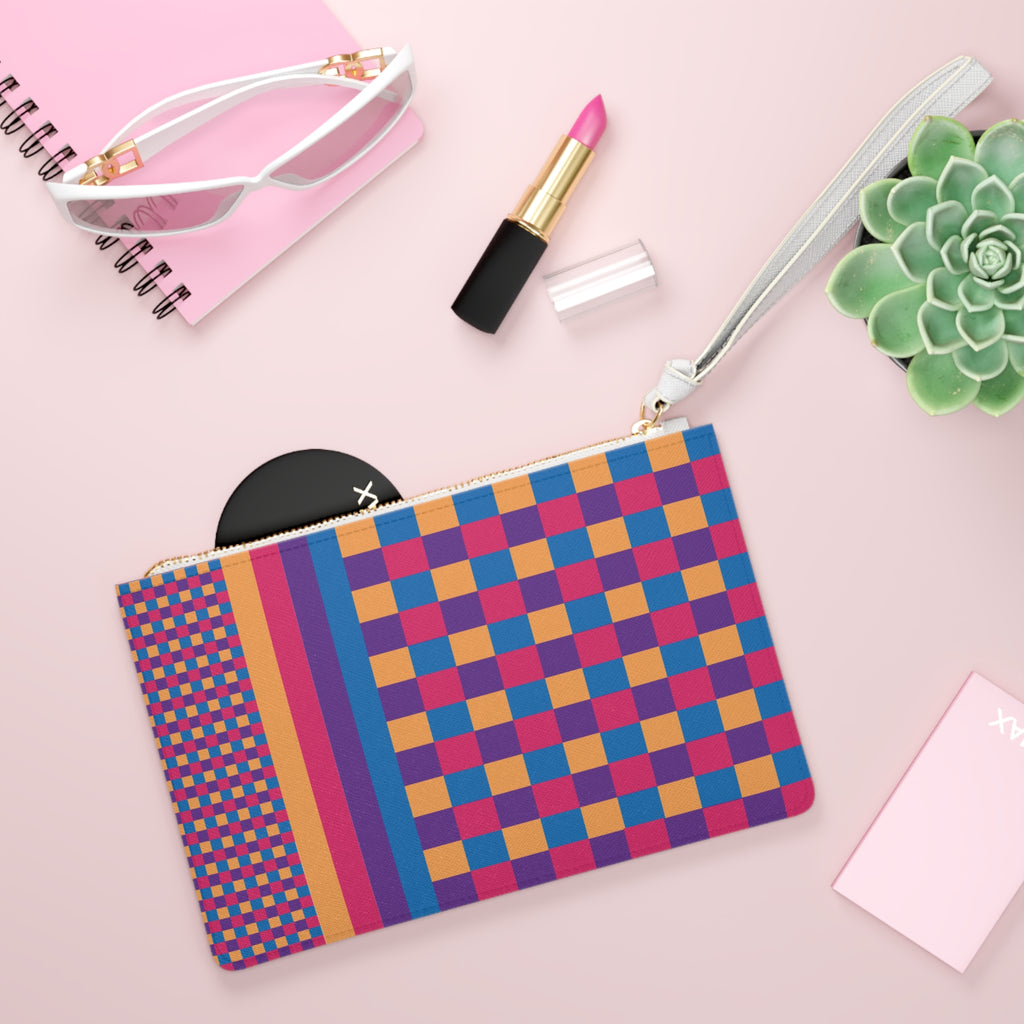 Colorblock Clutch Bag