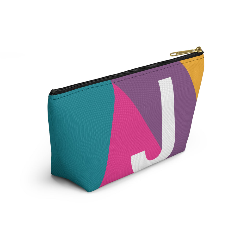 Colorblock Accessory Pouch — Monogram J T-Bottom Cosmetic Bag
