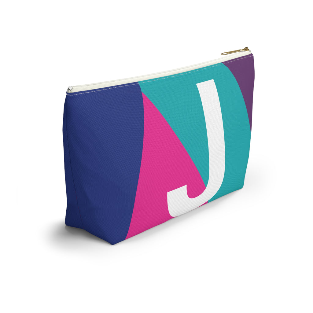 Colorblock Accessory Pouch — Monogram J T-Bottom Cosmetic Bag