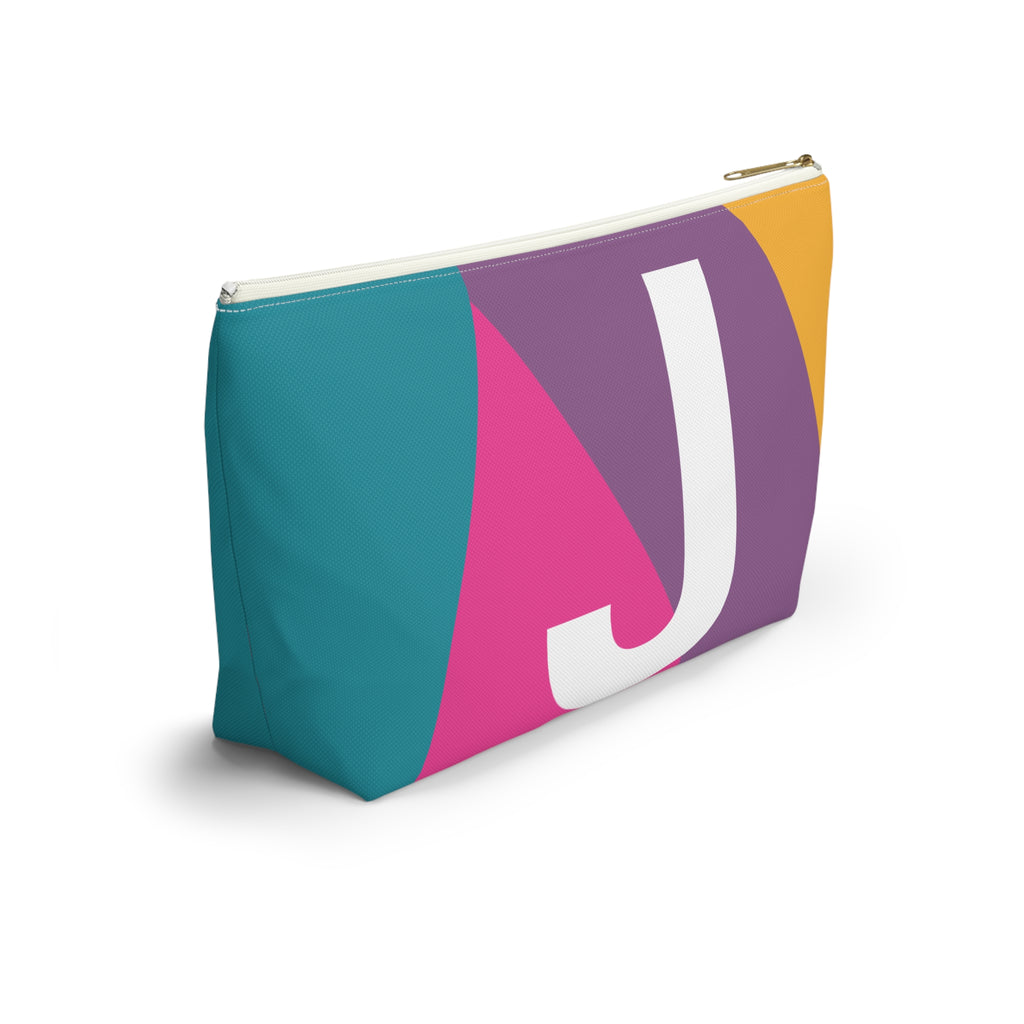 Colorblock Accessory Pouch — Monogram J T-Bottom Cosmetic Bag