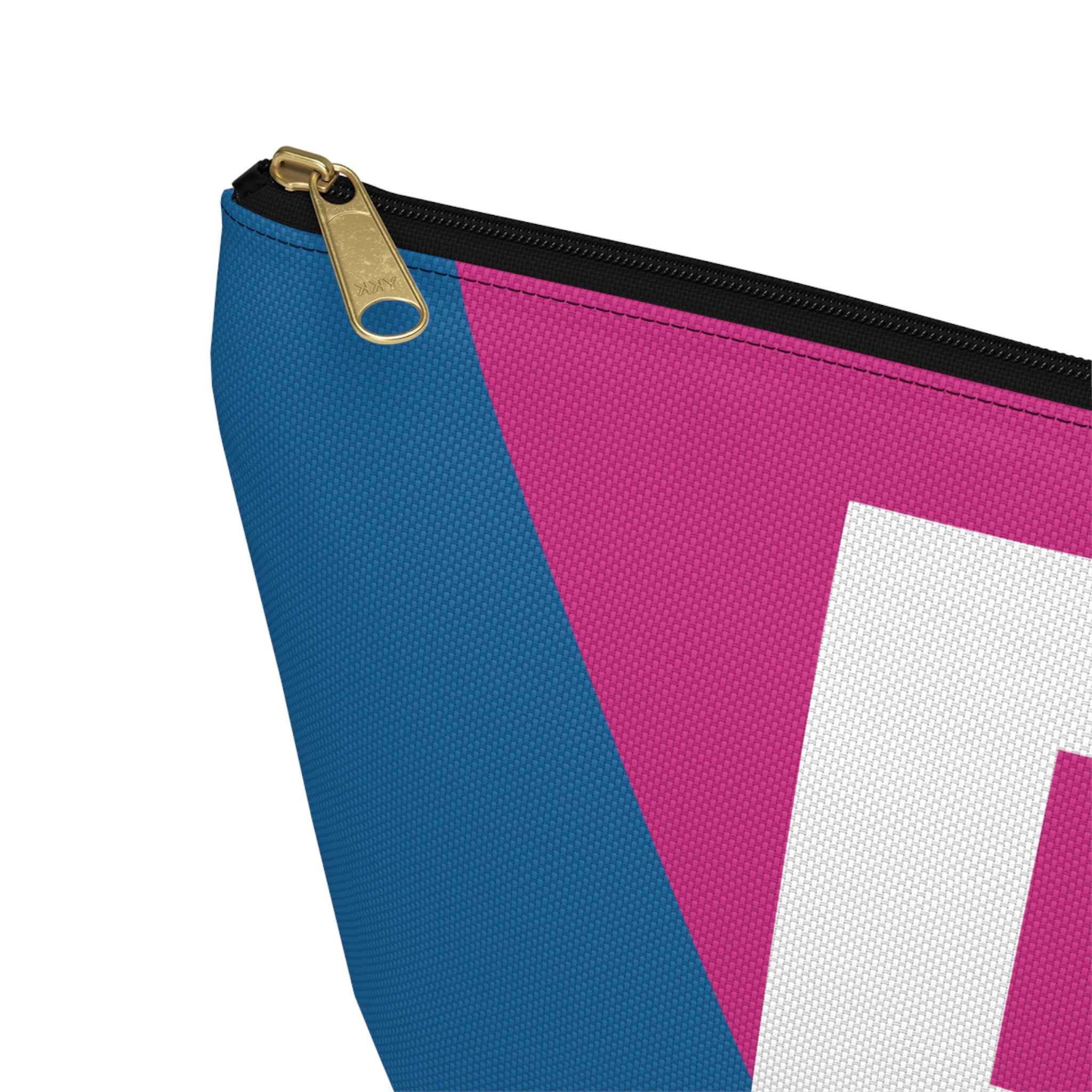 Initials Colorblock Accessory Pouch — Monogram P T-Bottom Cosmetic Bag