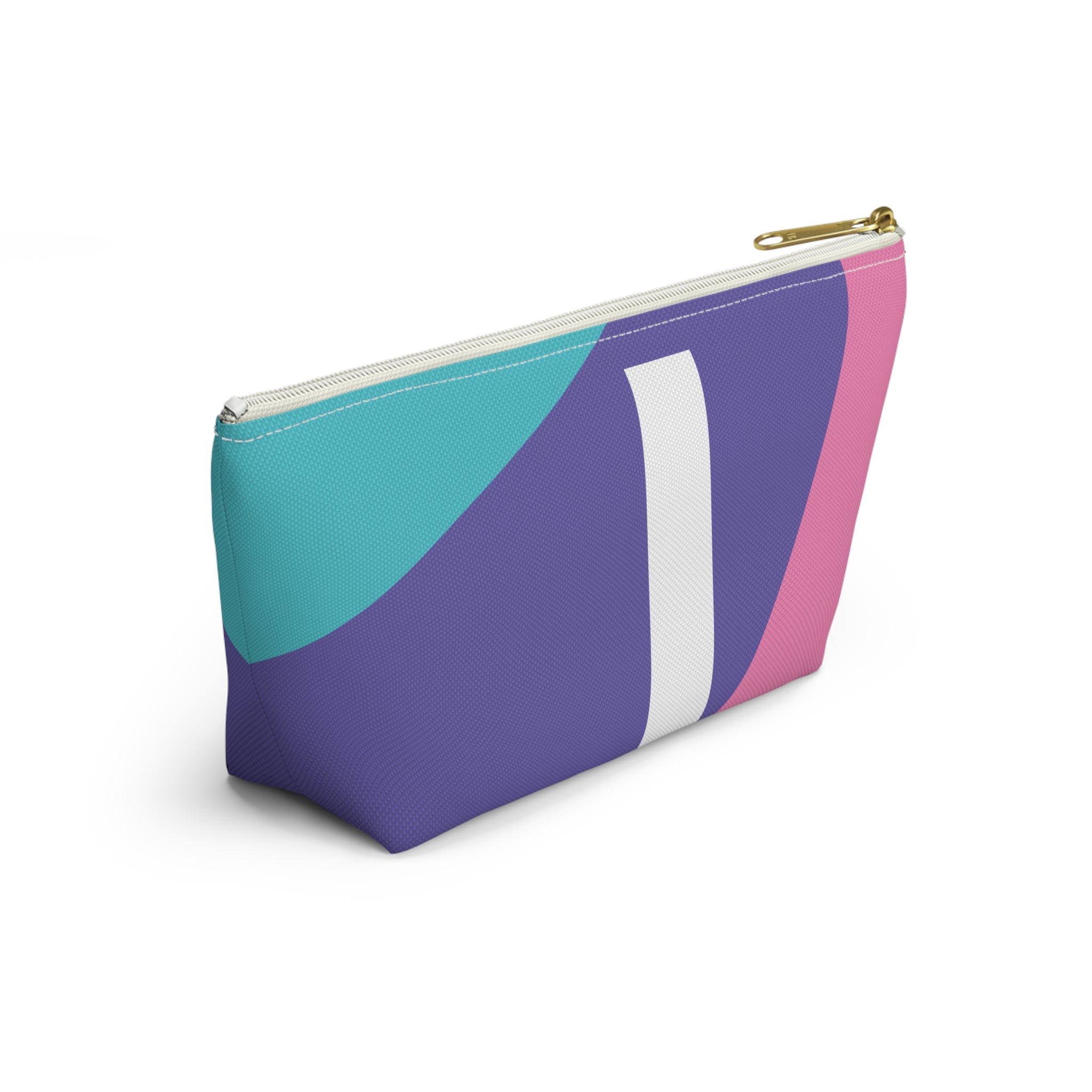 Colorblock Accessory Pouch — Monogram I T-Bottom Cosmetic Bag