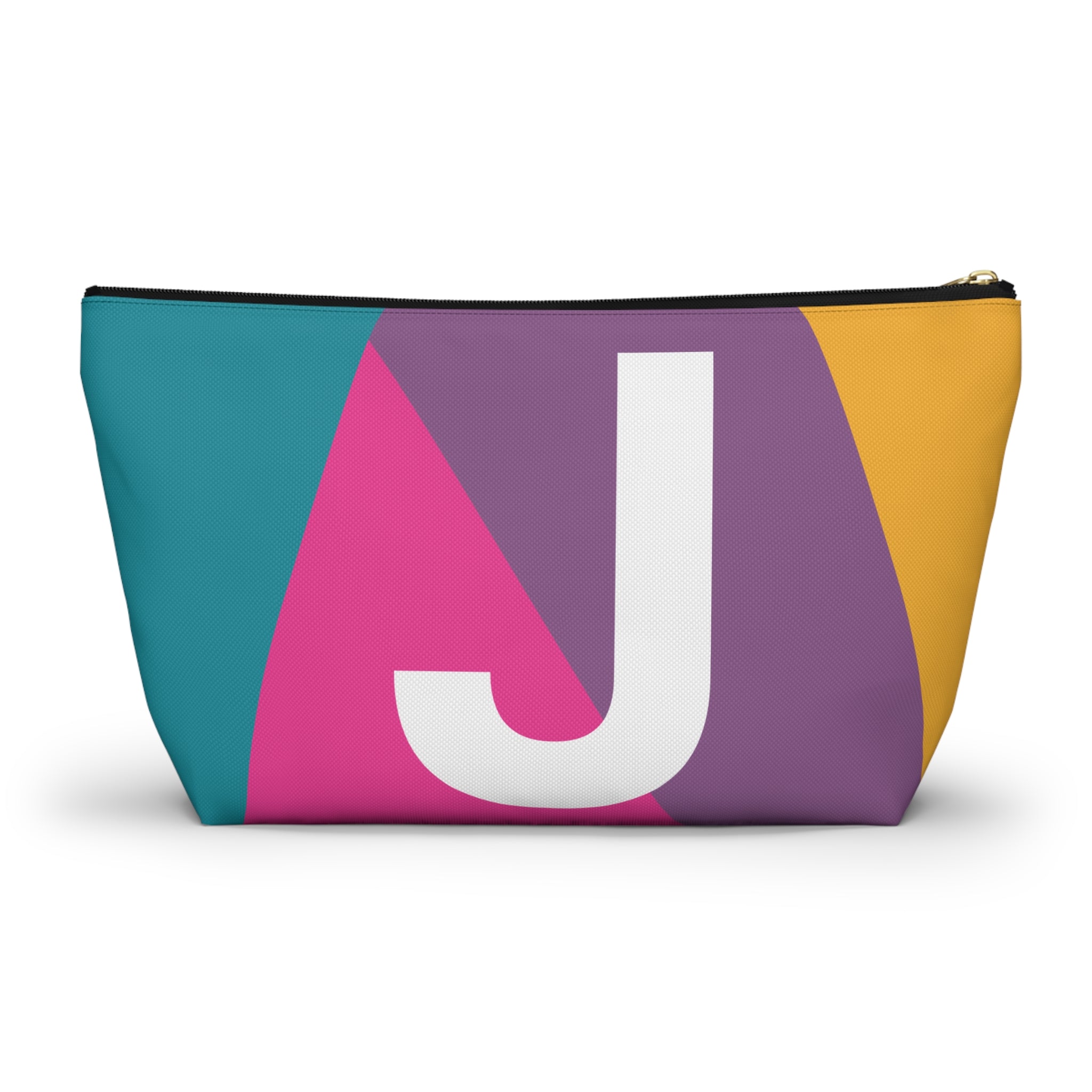 Colorblock Accessory Pouch — Monogram J T-Bottom Cosmetic Bag