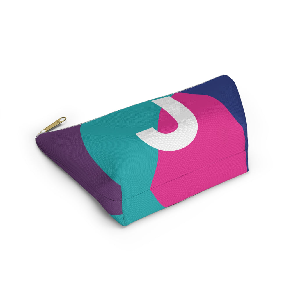 Colorblock Accessory Pouch — Monogram J T-Bottom Cosmetic Bag