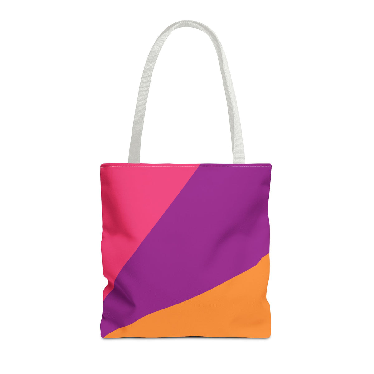 Retro 80s & 90s Inspired Color Block Tote Bag | Stylish Everyday Canvas Shoulder Bag