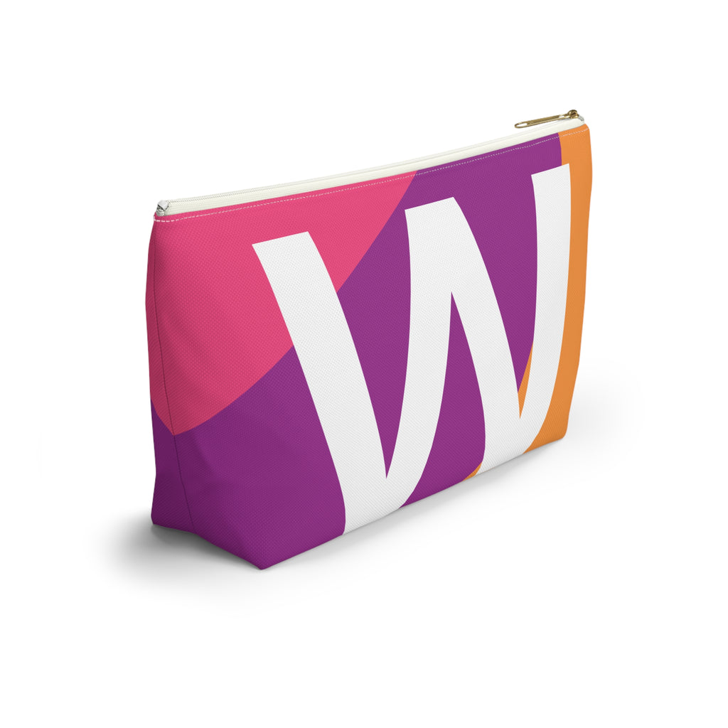 Colorblock Accessory Pouch — Monogram W T-Bottom Cosmetic Bag