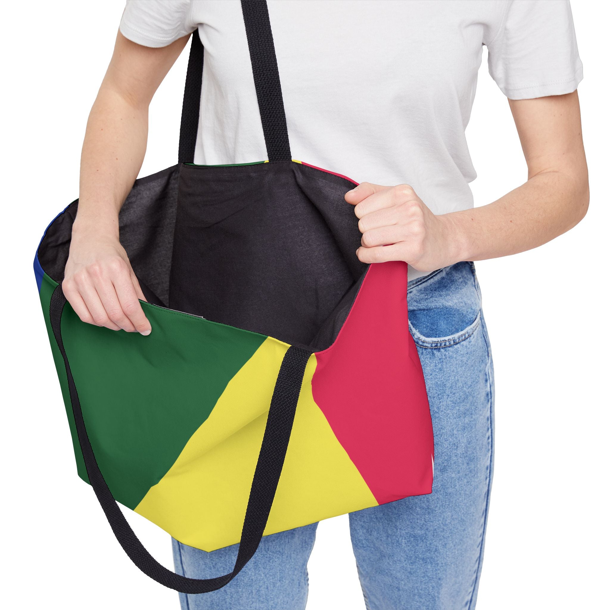 Colorblock Tote Bag
