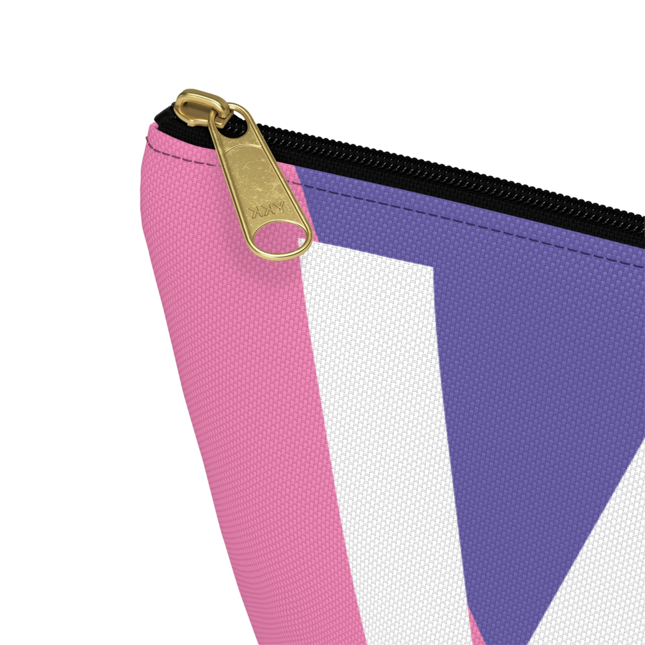 Colorblock Accessory Pouch — Monogram W T-Bottom Cosmetic Bag
