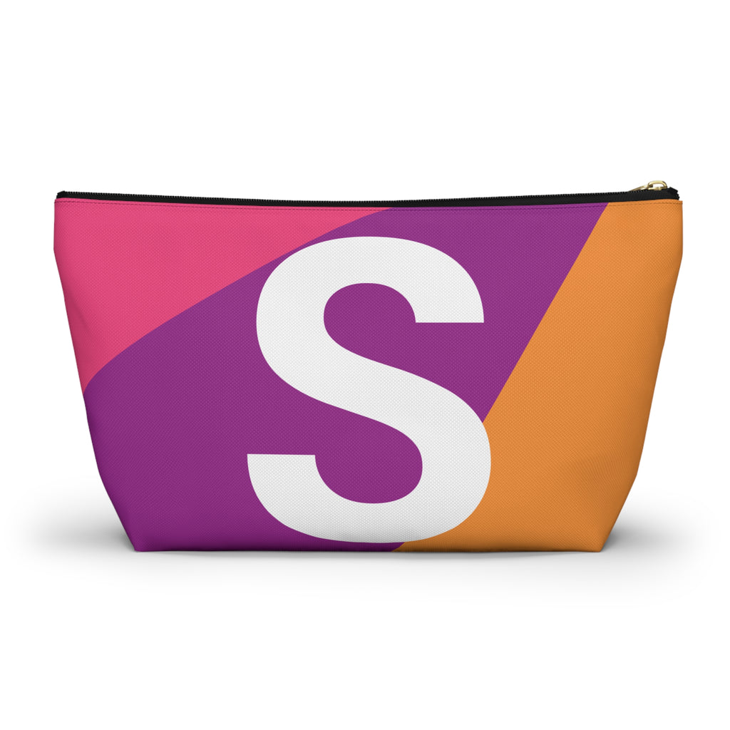 Colorblock Accessory Pouch — Monogram S T-Bottom Cosmetic Bag