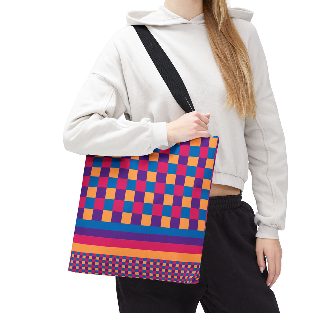 Colorblock Tote Bag