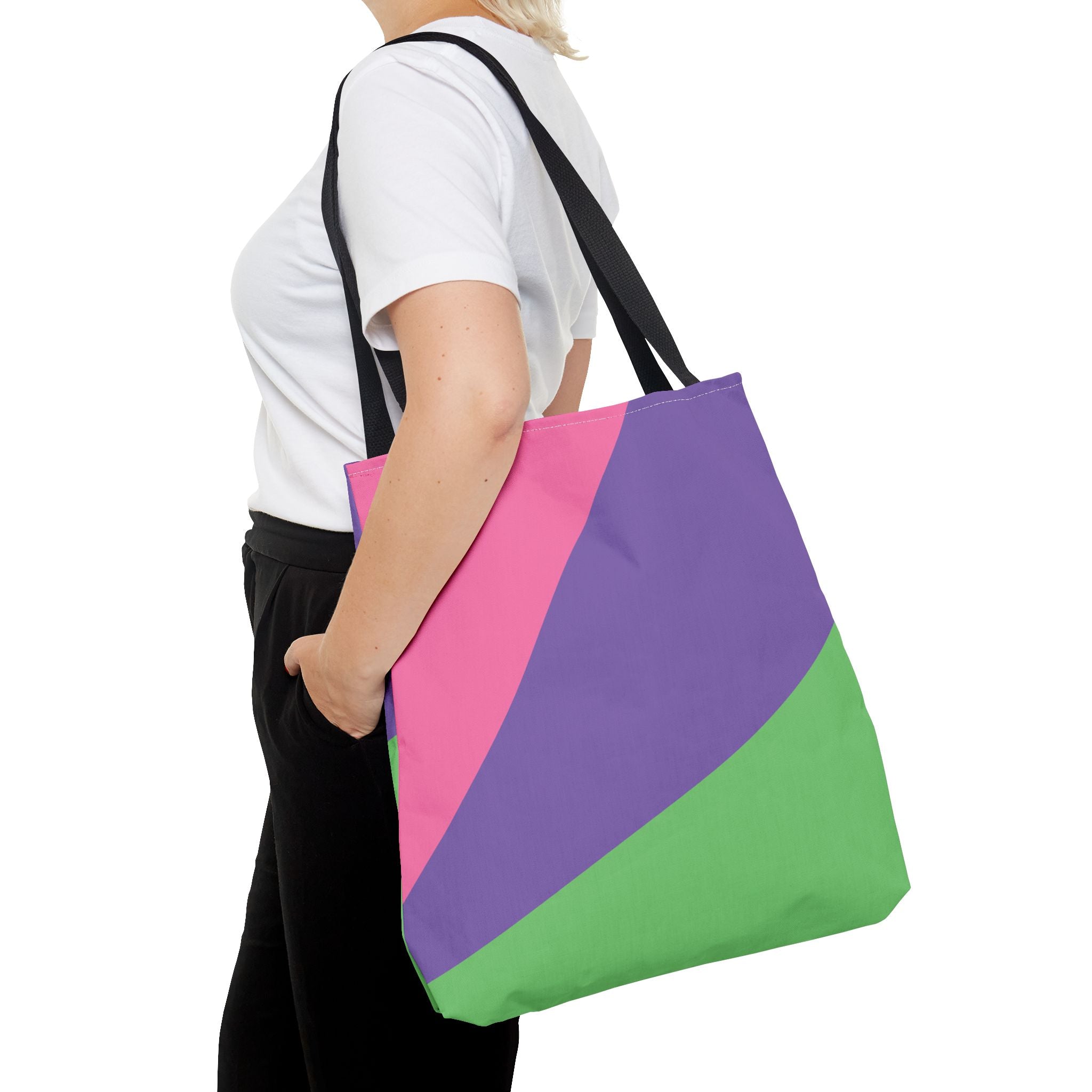 Colorblock Tote Bag