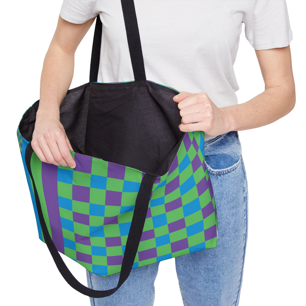 Colorblock Tote Bag