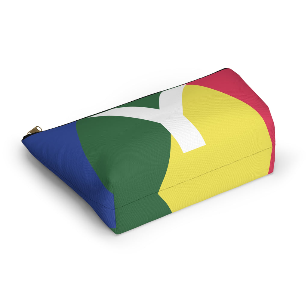 Colorblock Accessory Pouch — Monogram Y T-Bottom Cosmetic Bag
